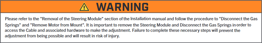 Warning- please refer to the removal of the steering.png