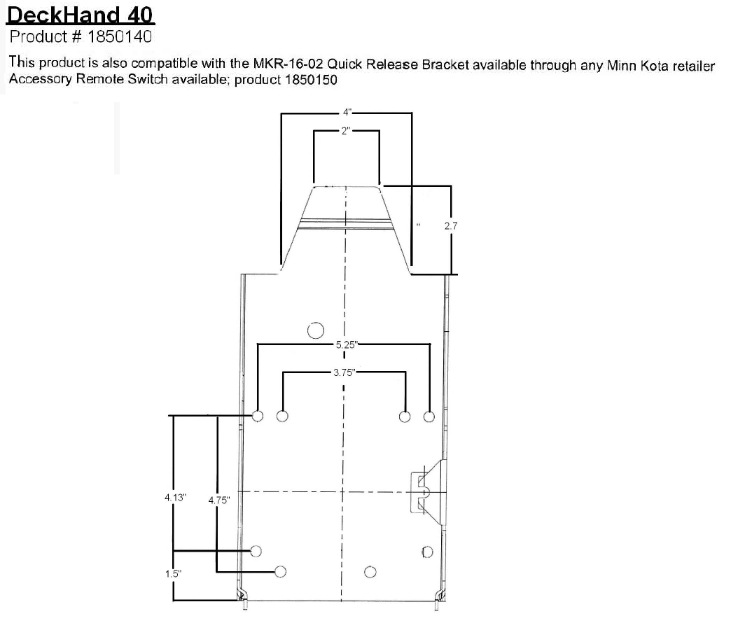 Deckhand 40, 25, and 25R Features, Specifications and Manuals (DH40, DH ...