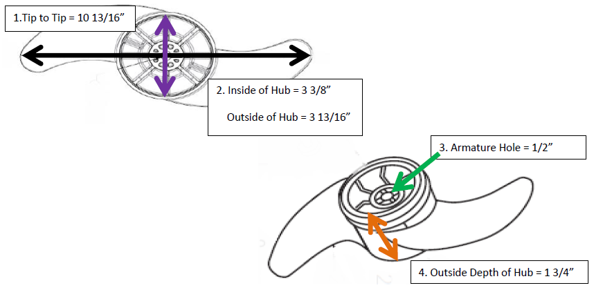 Trolling Motor Prop Installation, Dimensions, and Drive Pins – Minn Kota